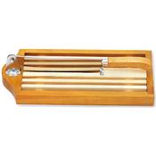 287 - Couteau  pain sur socle et Ramasse Miettes ROGER ORFEVRE