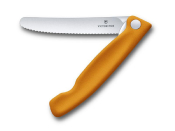 6.7836.F9B - Couteau Office Pliant VICTORINOX Swissclassic 11 cm Orange à Dents