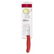 6.8521.17C1B - Couteau Santoku VICTORINOX SwissClassic 17cm Alvéolé Rouge