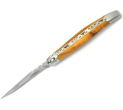 GD6412 - Couteau Laguiole G.DAVID 1P. Forgé Guilloché Genevrier 12 cm Mat