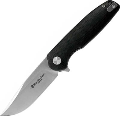 MAS46008G10N - Couteau MASERIN G10 Noir 11cm Inox