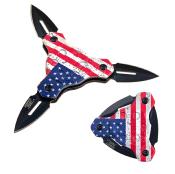 PPFTS9 - Etoile  Lancer / Shuriken Pliante PERFECT POINT American Flag 