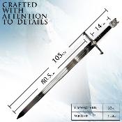 EGOTLJSR - Epée Longclaw de John Snow GAME OF THRONES Réplique avec Support Mural