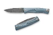 TLD.BL - Couteau LIONSTEEL Thrill Titanium Bleu Damas