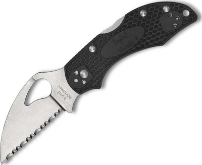 BY10SBKWC2 - Couteau SPYDERCO Byrd Knife Robin 2 Lightweight Wharncliffe Noir