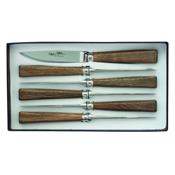 10109 - Coffret de 6 Couteaux ROGER ORFEVRE Steak Inox 22 cm Chne