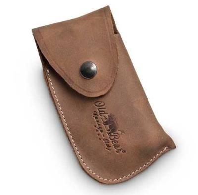 309GM - Etui Cuir Brun pour Serpette OLD BEAR Taille L 