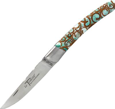 CH21113V - Couteau Le Thiers Cannelle Vert COUTELLERIE CHEVALERIAS