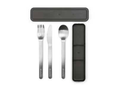 238826 - Set 3 Couverts BRABANTIA Inox avec Boite de Transport