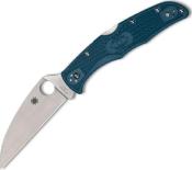 C10FPWK390 - Couteau SPYERCO Endura 4 Lightweight Blue Wharncliffe K390