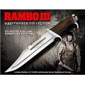 RB9297 - Poignard RAMBO III Sylvester Stallone Signature Licence Officielle