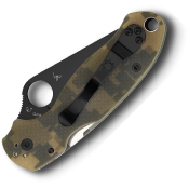 C223GPCMOBK - Couteau SPYDERCO Para 3 G10 Digital Camo Black Blade