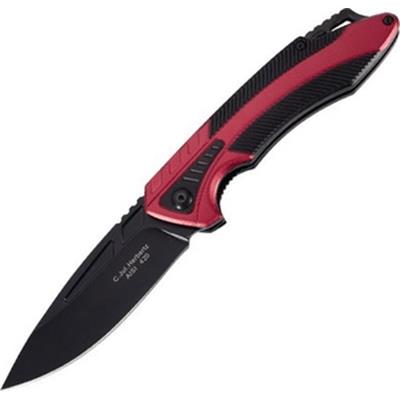 576812 - Couteau HERBERTZ Alu Rouge/Noir
