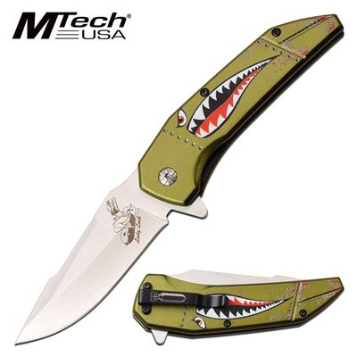 MTA1129GN - Couteau MTECH Lady Luck Linerlock A/O Green