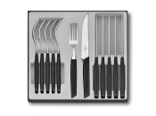 6.9093.12W.12 - Mnagre 12 Pices VICTORINOX Swiss Modern Steak Noir