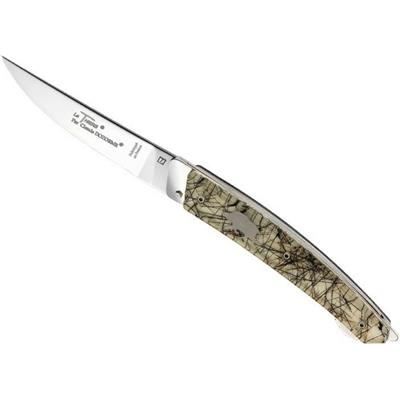 8913SA - Couteau CLAUDE DOZORME Le Thiers Verrou Soies de Sanglier 13 cm Inox