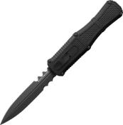 BEN3370SGY - Couteau Automatique BENCHMADE Claymore Black Grivory Dagger 