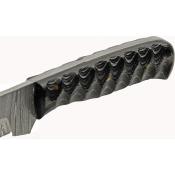 DM1360 - Couteau de Chasse DAMASCUS Grooved Fixed Blade