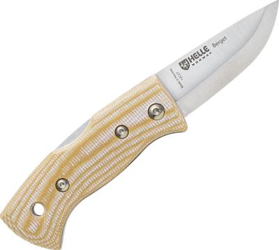 H200763 - Couteau HELLE Berget Beige Canvas Micarta