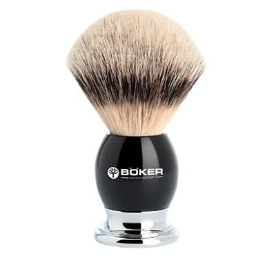 04BO128 - Blaireau BOKER BARBER'S CORNER Premium Black