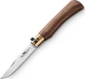 337M - Couteau OLD BEAR Noyer  Dents Taille M