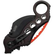 TF578BK - Couteau TAC FORCE Karambit Linerlock Black A/O 