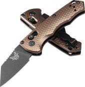 BEN2950BK-1 - Couteau BENCHMADE Partial Auto Immunity Burnt Bronze