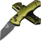 BEN2950BK-2 - Couteau BENCHMADE Partial Auto Immunity Woodland Green