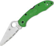 C88FSGR2 - Couteau SPYDERCO Salt 2 Green LC200N Lame Dente