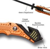 FTS429 - Couteau Tactical Pompier Sauver ou Périr