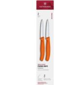 6.7609.2C1 - Set 2 Couteaux Office VICTORINOX SwissClassic 8cm Orange