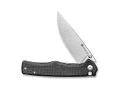 S210122 - Couteau SENCUT Crowley Micarta Noir Stonewashed