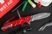 0179SWRED - Couteau de Sauvetage EXTREMA RATIO Glauca G1 Rescue Red