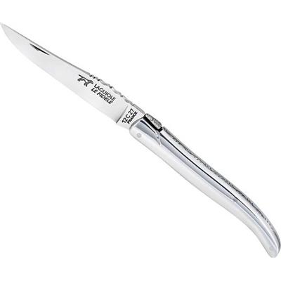 2832 - Couteau Laguiole LE FIDELE Plein Manche Alu Brillant 12 cm Inox