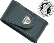 4.0521.31 - Etui VICTORINOX 15  23 Pices Cuir noir Clip Pivotant