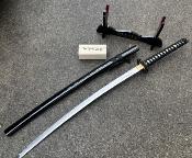 KFDS1 - Katana Forgé Le Dernier Samouraï avec Kit d'Entretien et Support