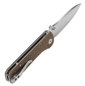 QS131G - Couteau QSP Hawk Micarta Marron