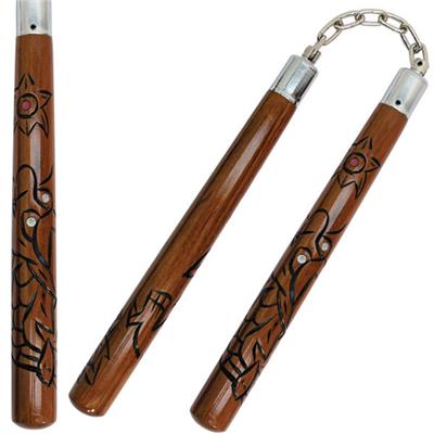 HPC133DR - Nunchaku Manche Bois