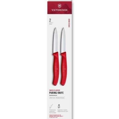 6.7601.2C1 - Set 2 Couteaux Office VICTORINOX SwissClassic 8cm Rouge