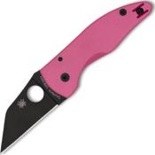 C264GPNBKP - Couteau SPYDERCO Microjimbo CPM S30V Pink Sprint Run