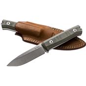 B40CVG - Poignard LION STEEL B40 Micarta Vert avec Etui Cuir