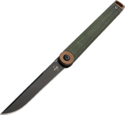 01BO391 - Couteau BOKER PLUS Kaizen Green Canvas Micarta