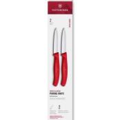 6.7601.2C1 - Set 2 Couteaux Office VICTORINOX SwissClassic 8cm Rouge