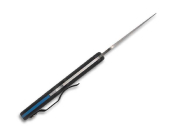 C11FPSBKBL - Couteau SPYDERCO Delica 4 Lightweight Thin Blue Line Noir
