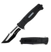 MA3005BK - Couteau USMC Ouverture Assiste Noir 