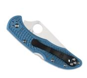 C11FPBL - Couteau SPYDERCO Delica 4 Flat Ground Blue