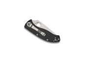 C122PSBK - Couteau SPYDERCO Tenacious Lightweight Black Half Serrated