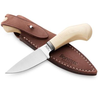 WL1.MW - Couteau LION STEEL Willy Micarta blanc