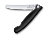 6.7833.FB - Couteau Office Pliant VICTORINOX Swissclassic 11 cm Noir à Dents