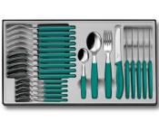 6.7834.24C1 - M�nag�re 24 Pieces VICTORINOX SwissClassic Table Vert
